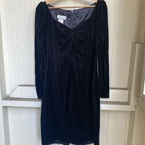 Vintage 1980's Gunne Saxe Jessica McClintock Black Dress